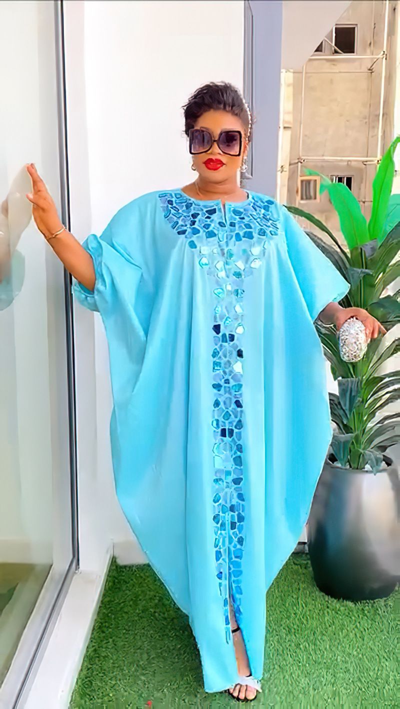 Vestido con parche irregular de diamantes de imitación para mujer_voghion.com