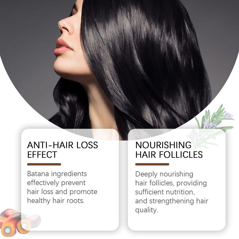HOEGOA Bata Na Cream befeuchtet die Haarwurzeln für trockenes und krauses Haar, tägliches Pflegeöl_voghion.com