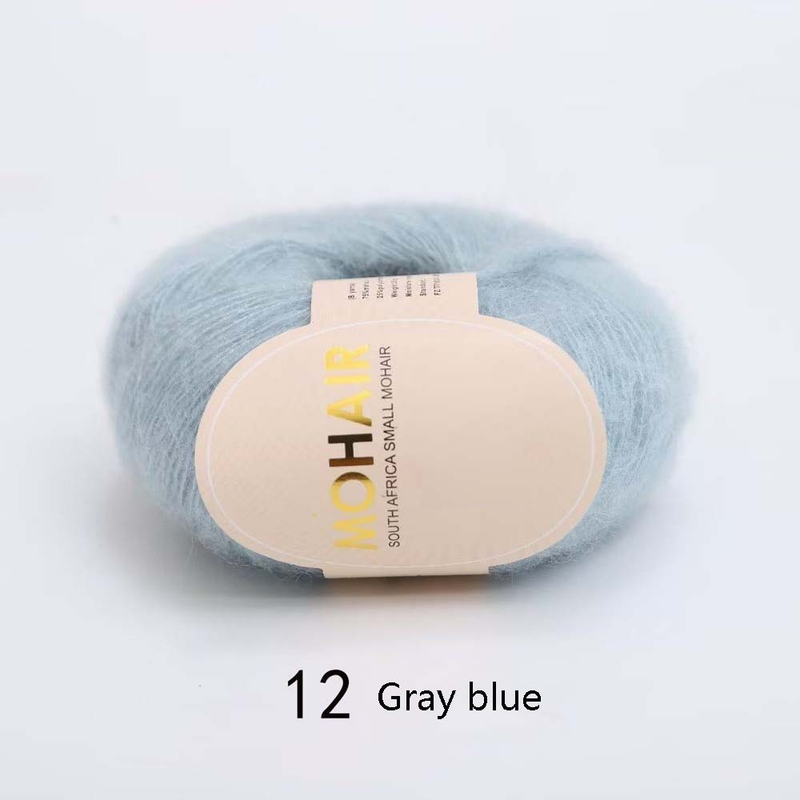 Kaschmirgarn Mohair Garnknäuel handgestricktes südafrikanisches Mohairgarn gewebter Schal Schal über Garnknäuel Diy_voghion.com