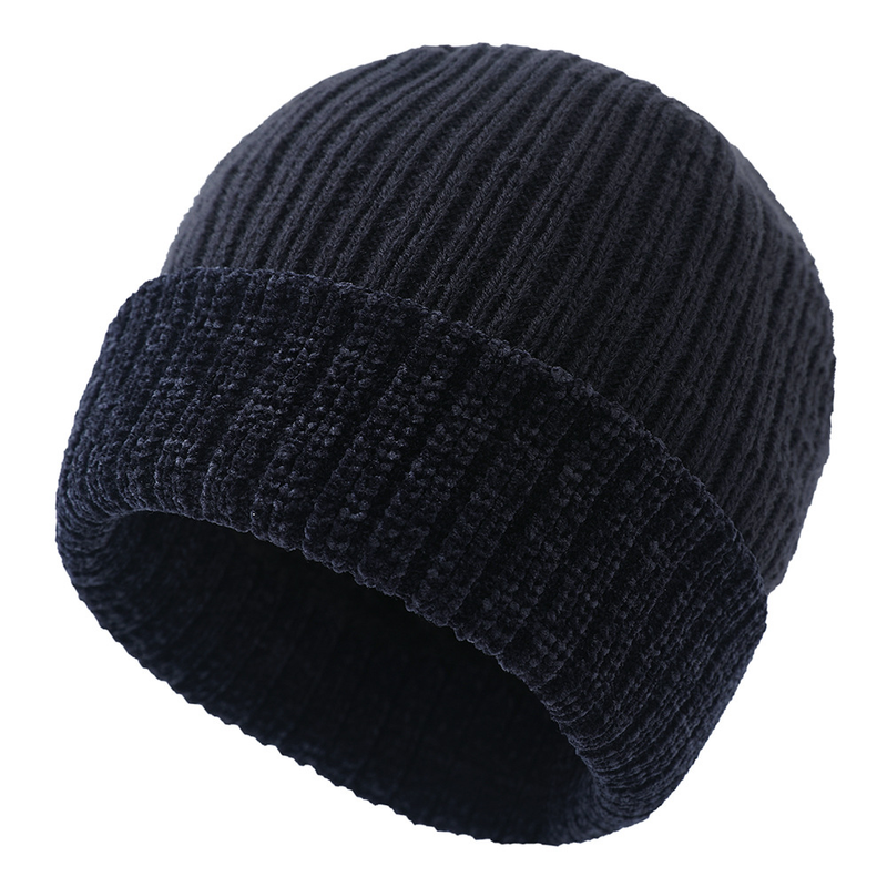 Cappello invernale cappello lavorato a maglia acrilico isolante in peluche cappello in lana autunnale e invernale cappello invernale etichetta in pelle cappello in pelle di melone_voghion.com