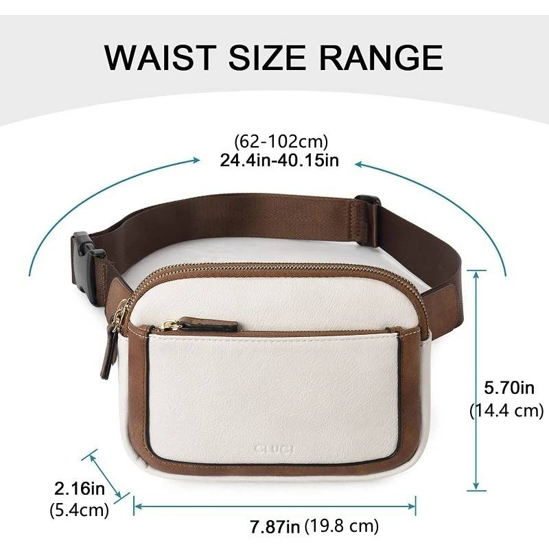 Waist Bag Women Crossbody Bag Belt Bag Adjustable Strap Fashion Casual Leather Female Pack Ladies Messenger Shoulder Bag Travel_voghion.com