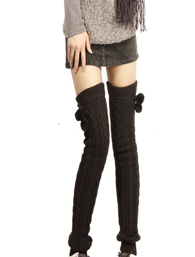 Große Unisex-Socken mit Doppelkugeln, für den Winter, warm, aus verdickter Acrylmischung, für Erwachsene, Wolle, atmungsaktiv, Freizeitsocken für Männer und Frauen_voghion.com