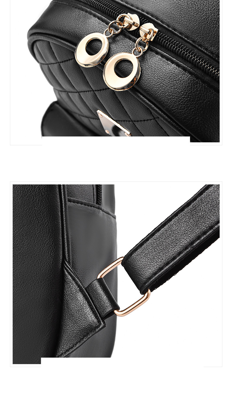 Backpack Set For Women Bow Backpack Trend Son Mother Diamond Check Backpack Three-piece Set_voghion.com