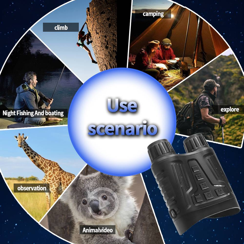 4K36MP Binocular Telephoto Night Vision Device, With An Extremely Large Battery Capacity_voghion.com