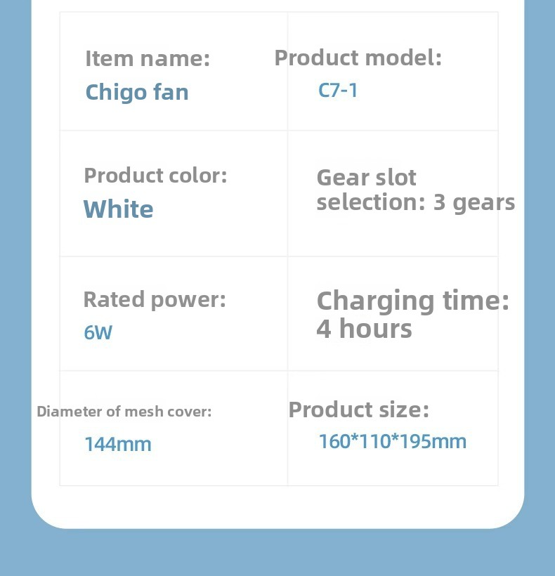 USB Rechargeable Clip-On Desk Fan - Quiet & Portable For Office Home & Dorm (Adjustable 3-Speed Long Battery Life)_voghion.com