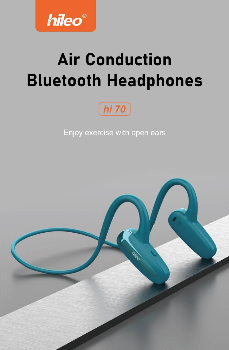 Auricolari Bluetooth sportivi Hi70 a doppio orecchio, senza fili, per corsa all'aperto, ciclismo, stereo, volume elevato_voghion.com