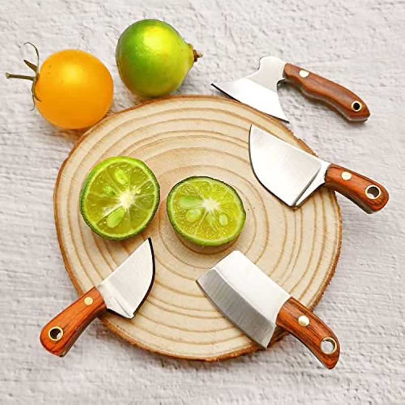 Compact Keychain Knife With Leather Sheath – Stainless Steel Utility Blade For Everyday Carry, Outdoor Adventures & Gifts_voghion.com