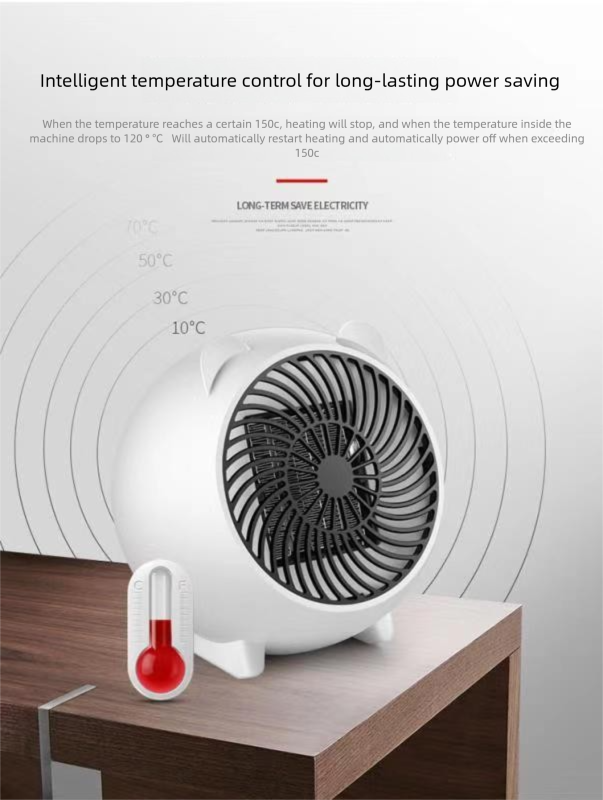 Carefully Selected Cute Cartoon Mini Desktop Small Household Electric Heater EU/US Plug_voghion.com