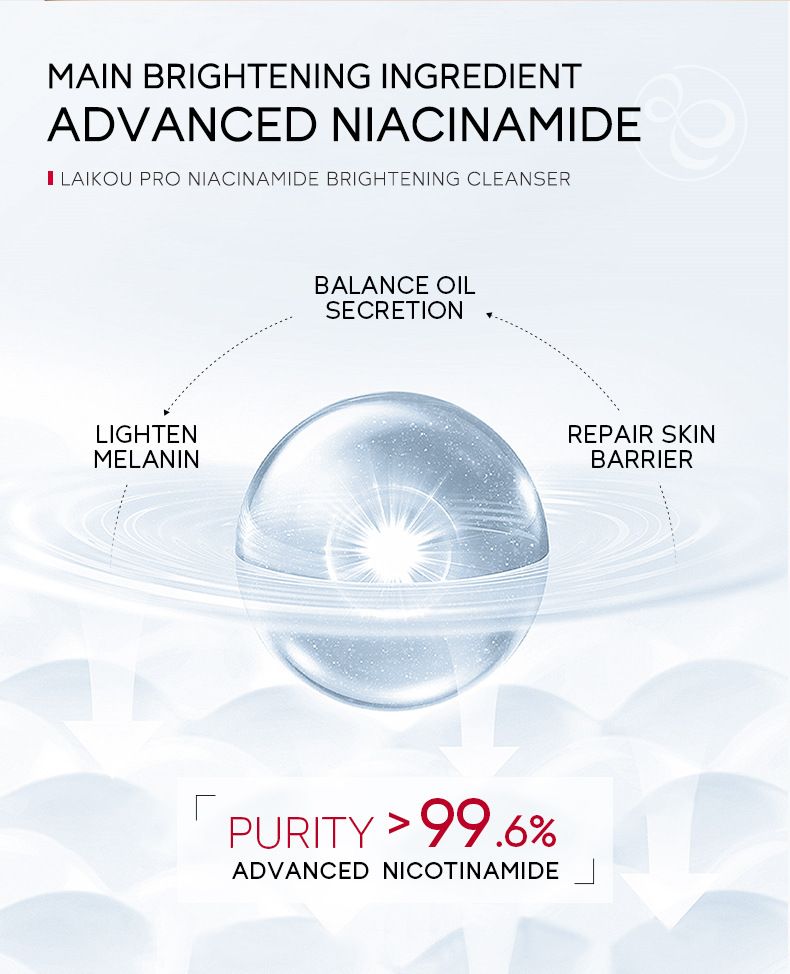 Cleansers Niacinamide Facial Cleanser 50g Cleansing Skin Hydrating Moisturizing_voghion.com