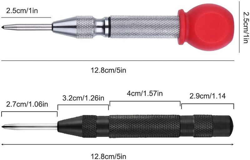Automatinis centrinis perforatorius Automatinis metalo perforavimo įrankis Medienos apdirbimo įrankiai Pakrautas žymeklis Medienos kaltas stalių dailidės įrankis_voghion.com