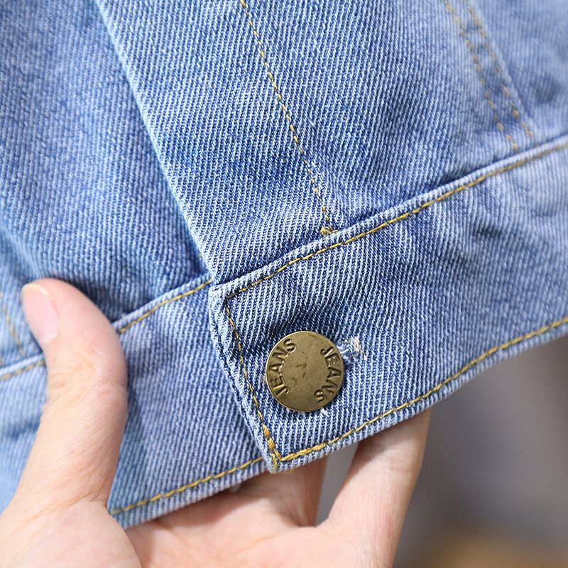 Barns vårmodetrend Fried Street Big Boys bär jeansjackor på kläder Jacka_voghion.com