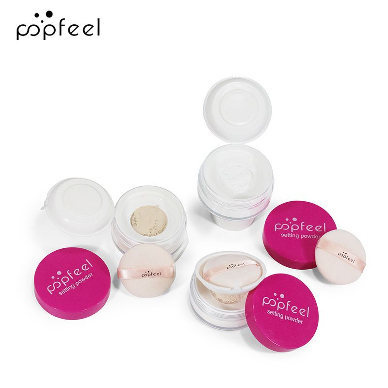 Poudre de maquillage POPFEEL, lisse, mate, douce et légère, poudre libre, anti-cernes, pores invisibles, maquillage longue tenue_voghion.com