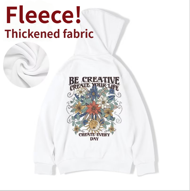 Felpa con cappuccio oversize da uomo, alla moda, in pile, ampia, primavera-autunno, alla moda, taglie forti_voghion.com