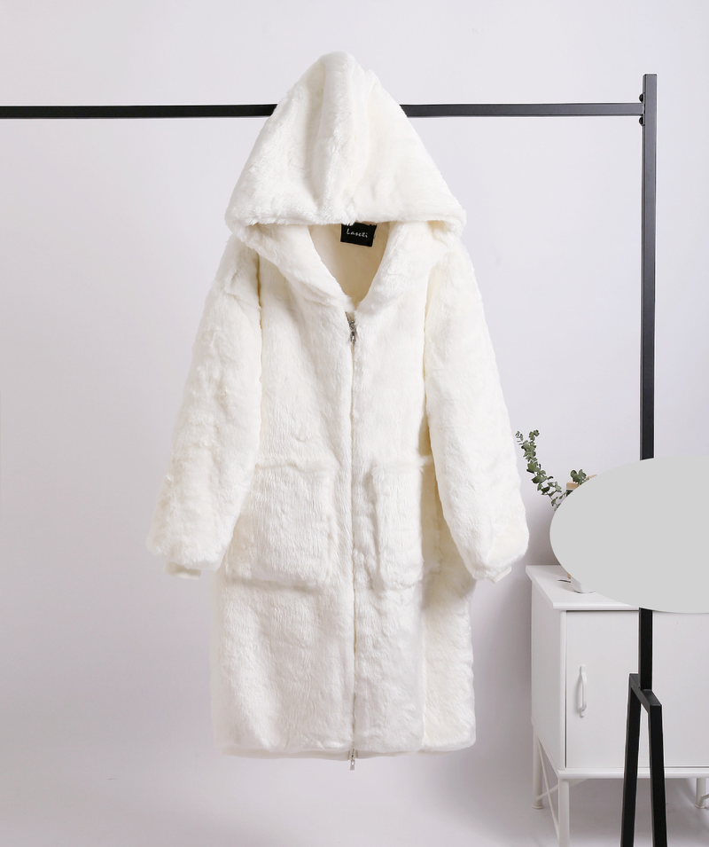 Damenbekleidung Herbst und Winter Neue Rex Kaninchenfell Dicker Langer Pelzmantel Mit Kapuze Pelzmantel Für Frauen_voghion.com