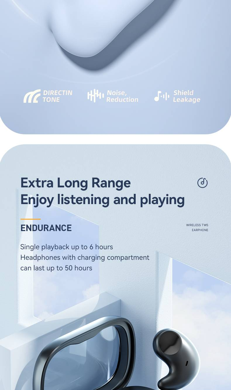 Wireless TWS Earbuds M51 - Sleep Earphones With 6 Hours Playtime, HD Display, Clear Calls, And Dual Ear Sync_voghion.com