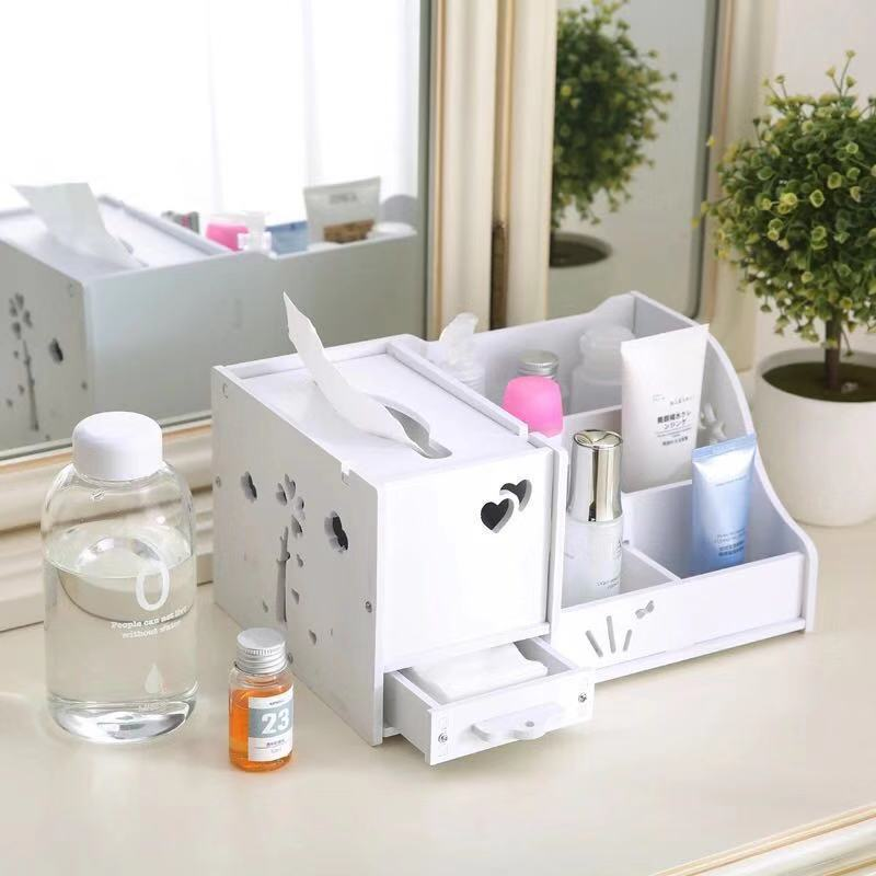 Tissue Box, Living Room, High-end Drawer Style Storage Box, Compartmentalized Remote Control, Desktop Storage Shelf, Multifunctional Paper Box_voghion.com