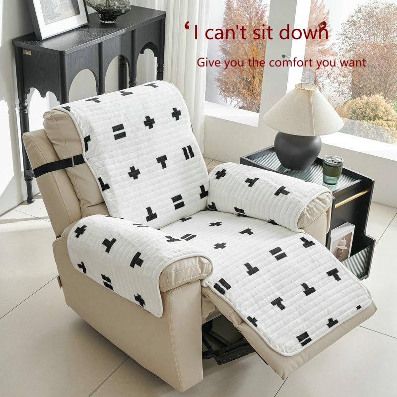 Sofa Cushions First Class Sofa Recliner Non Slip Cushion Plush Spring Autumn Winter Universal Single Seat Sofa Cover_voghion.com