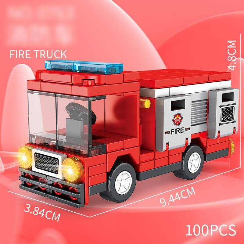 Jouets de construction Lego à plusieurs modèles, circulation urbaine, assemblage de voitures de dessin animé, jouets d'ingénierie, modèle de puzzle, cadeau de vacances_voghion.com
