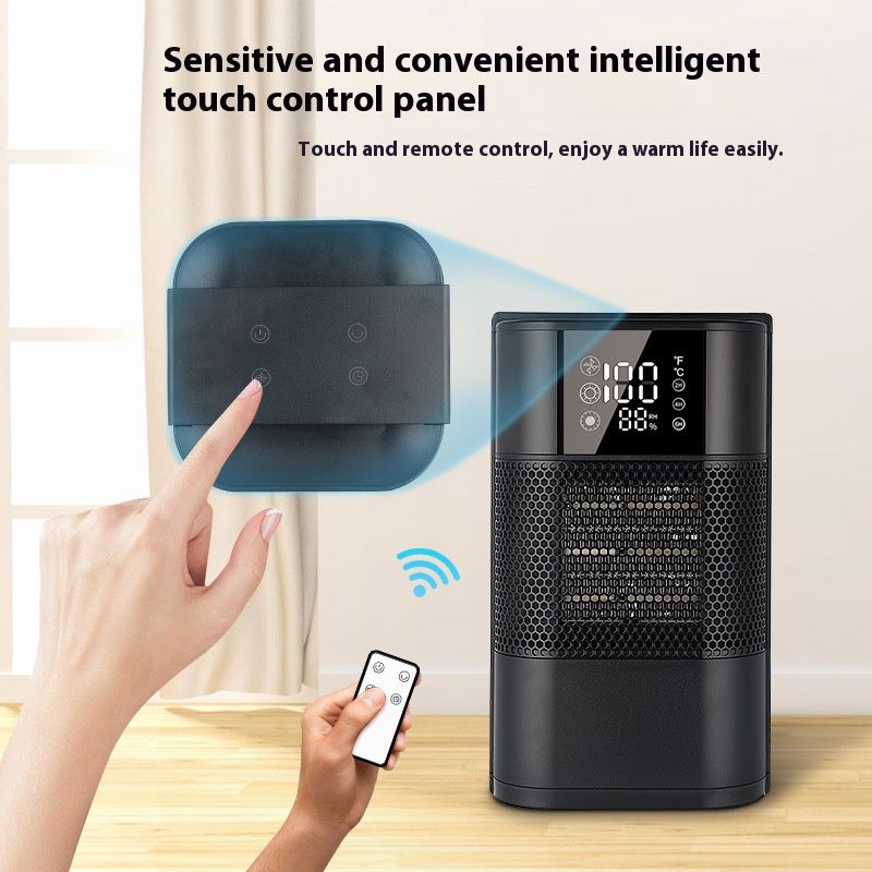 Ceramic Space Heater With Touch Control, 3-Speed & 8H Timer, 1300W Fast Heating, Quiet 36dB, Overheat & Tip-Over Protection For Home Office (10-20㎡)_voghion.com
