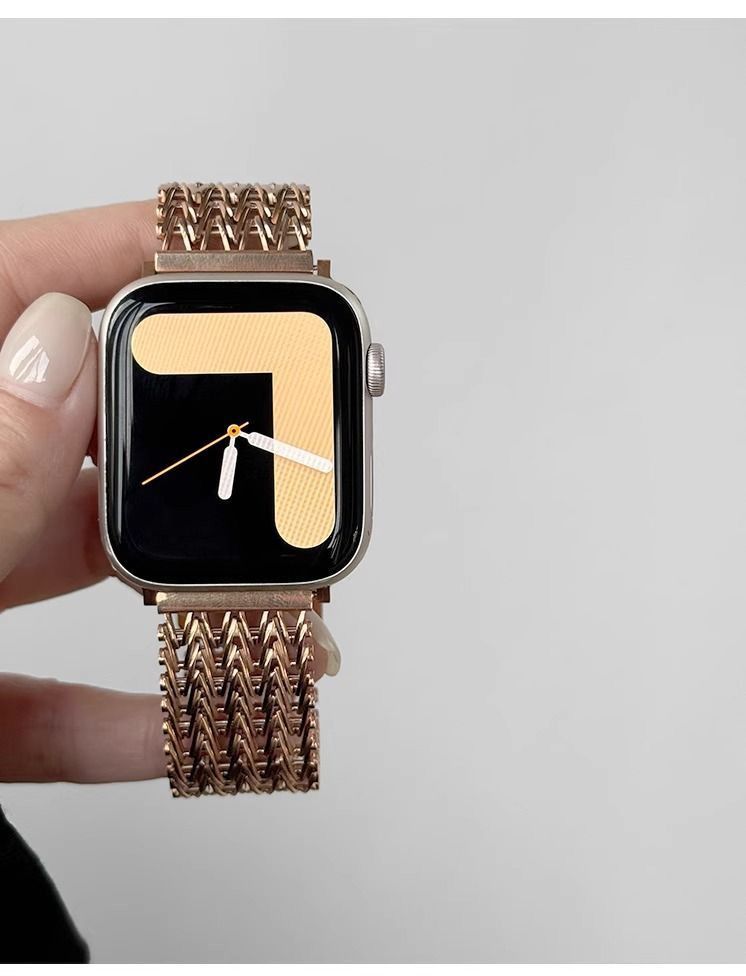 The New Magnetic Clasp Is Compatible With The Apple IWatch Model S10 Strap And Is Made Of Stainless Steel._voghion.com