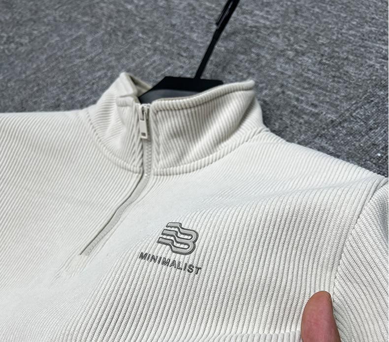 Herren-Sweatshirt mit Reißverschluss und Sherpa-Futter – Thermo-Halbrollkragenpullover für den Winter mit ultraweicher Fleece-Innenseite, Langarm-Oberteil aus dicker Viskosemischung_voghion.com