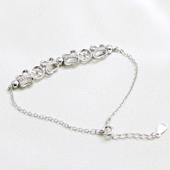 D675 Fashion Micro Pave Zircon Trendy Simple Personality New S Bracelet Women's Silver Jewelry_voghion.com