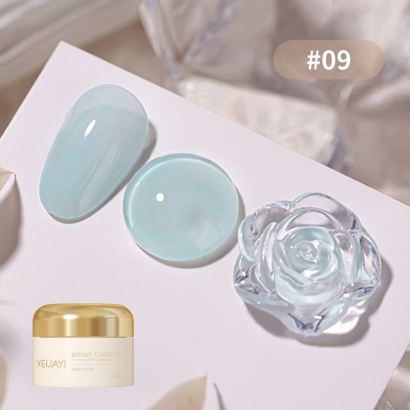 12 kolorów mlecznej galaretki z serii New Clear Solid Summer Ice Transparent Color Gel_voghion.com