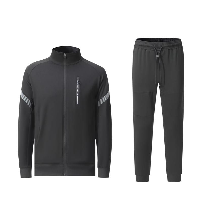 Uniforme de futebol masculino conjunto de mangas de futebol nova aparência camisa de treinamento jaqueta calças compridas_voghion.com