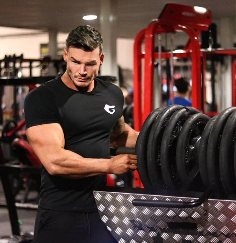 Muscle Brothers Summer New Round Neck Sports Fitness Short Sleeve Breathable Leisure Training Men's T-shirt Trendy_voghion.com