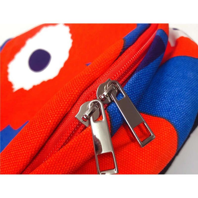 Zaino leggero in tela di cotone alla moda con fiori colorblock non posizionati, per il tempo libero, Cento e uno_voghion.com