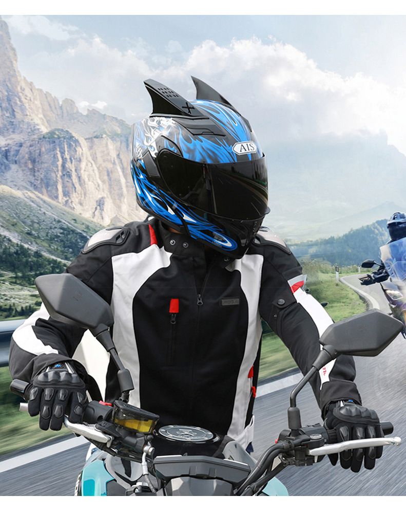 Casco da moto per uomo e donna Casco integrale Ai Lion Casco scoperto Bluetooth Casco invernale per auto elettrica_voghion.com