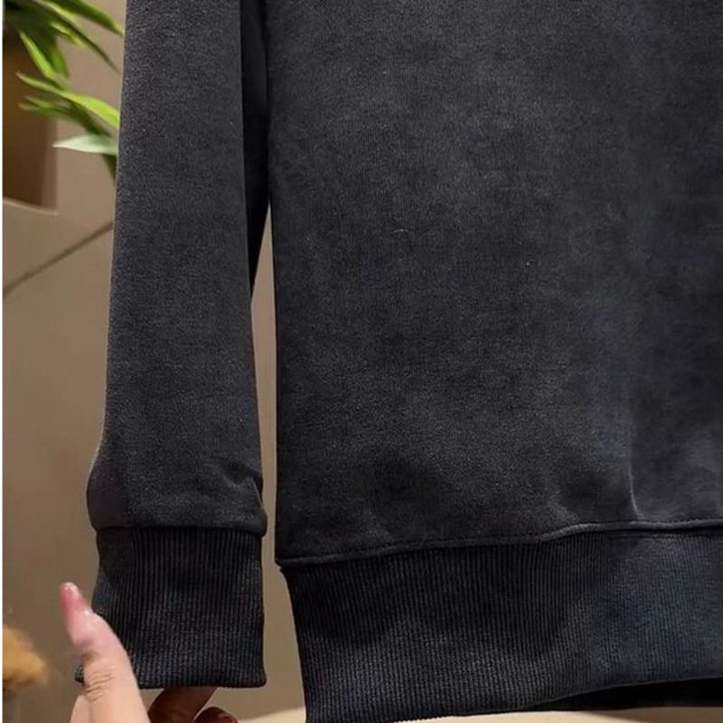 2025 Frühling Herbst Winter Vielseitiger Trendy Pullover Stahldruck Brief Top Herren Langarm Casual Fashion Fleece_voghion.com