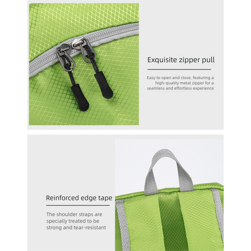 Neuer leichter, faltbarer Outdoor-Rucksack für Damen und Herren (Modelljahr 2025) – wasserdicht, tragbar, ideal für Reisen und Bergsteigen._voghion.com