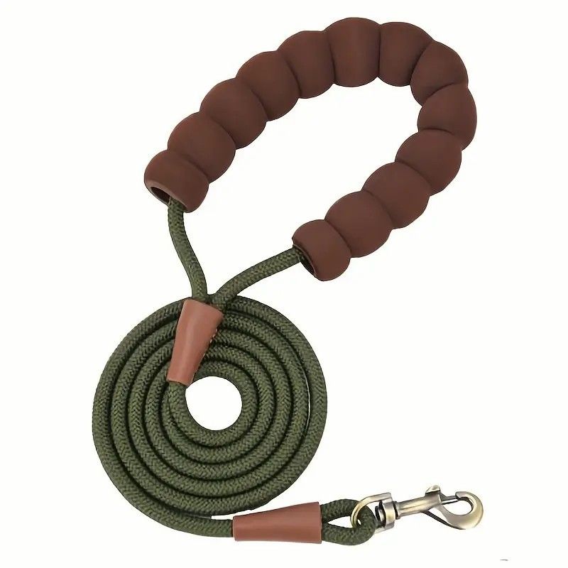 P Chain Explosion-Proof Dog Cloud Bubble Cotton Grip Color-Block Pet Walking Leash_voghion.com