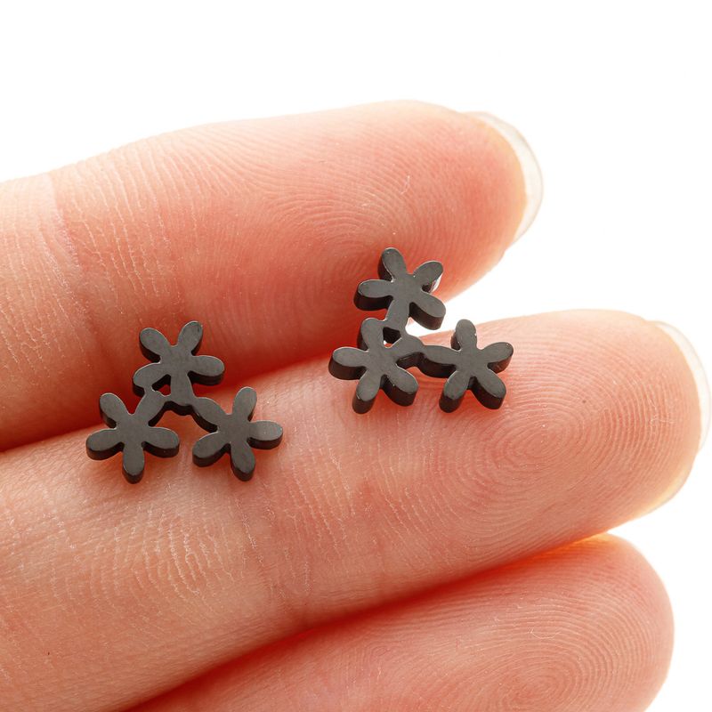 Nuovi orecchini primaverili in acciaio inossidabile con piccoli fiori di margherita per ragazze, semplici e freschi, con borchie a forma di stame di fiore_voghion.com