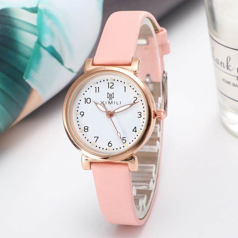 women's watch new style watch female student Korean version simple middle school student luminous ladies quartz watch junior high school student watch_voghion.com