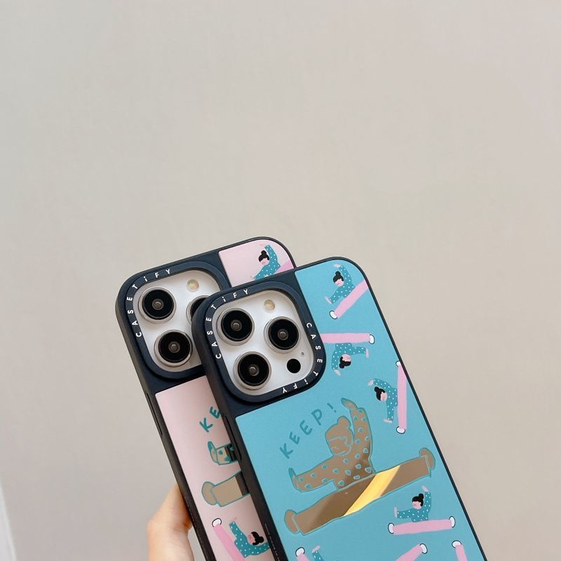 CASETIFY Mirror Split Girl 13 Max/14 Pro Max 14/11/12/13 Phone Case Trend_voghion.com