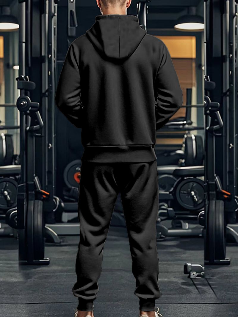 Trainingsanzug-Set mit Kapuze und Reißverschluss für Herren mit Fleecefutter – Winterwärme, lässiger und sportlicher Stil, bequeme Passform (S–XXXL) – mehrere Farben erhältlich_voghion.com