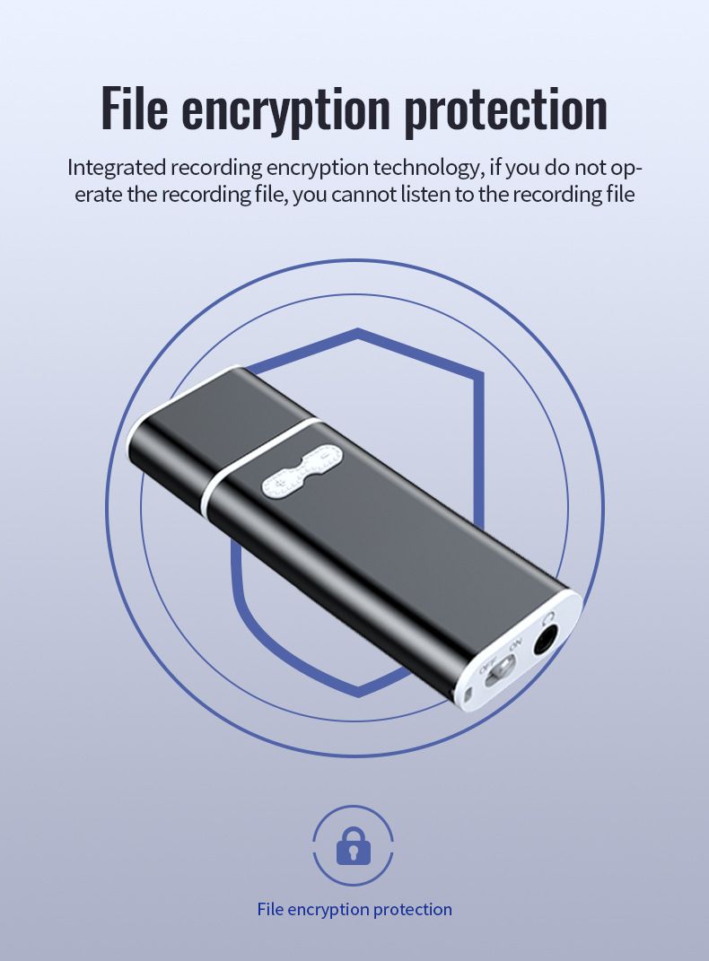 Enregistreur vocal numérique Q13, enregistreur USB de conférence, enregistreur MP3AI intelligent professionnel haute définition avec réduction du bruit et télécommande_voghion.com