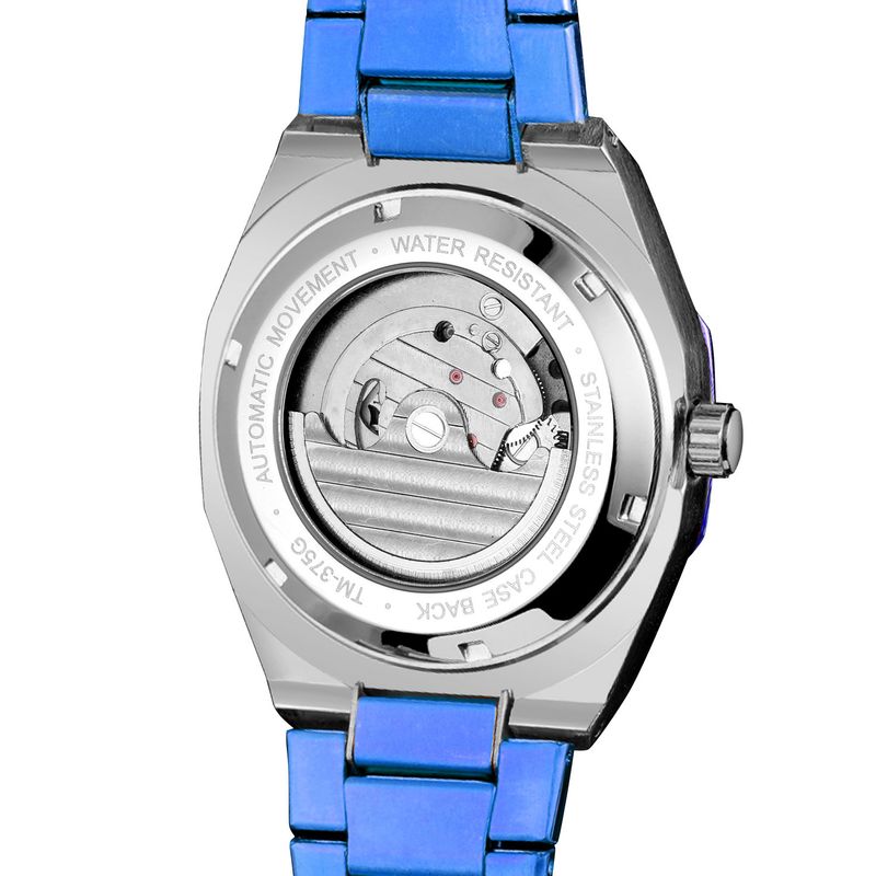Men's Automatic Mechanical Watch With Luminous Hands, Three Subdials, And Day Display - Stainless Steel Band Six Pin Week Steel Belt Mechanical Watch_voghion.com