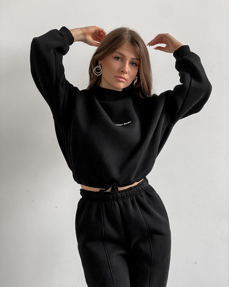 Ensemble deux pièces sweat-shirt imprimé pour femme_voghion.com