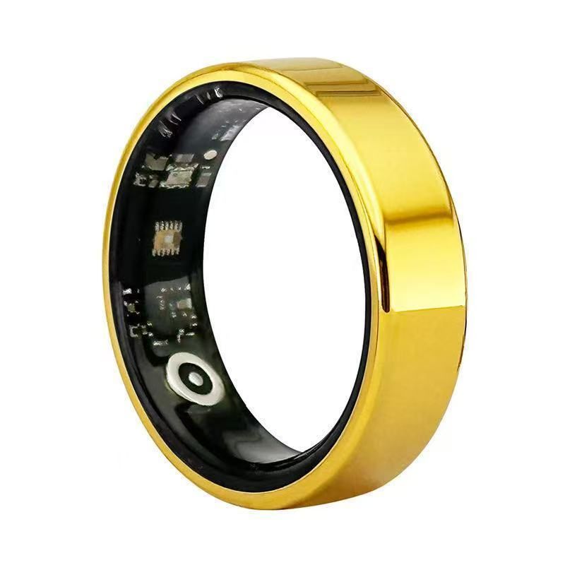 Smart Narrow Edge Titanium Steel Waterproof Heart Rate Blood Oxygen Sleep Exercise Tracking Black Technology_voghion.com
