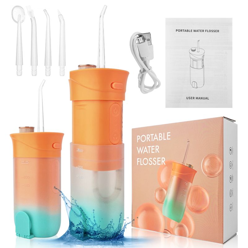 OEM Collapsible Portable Oral Dental Irrigator Teeth Clean Floss Telescopic Waterpick Water Flosser for Travel_voghion.com