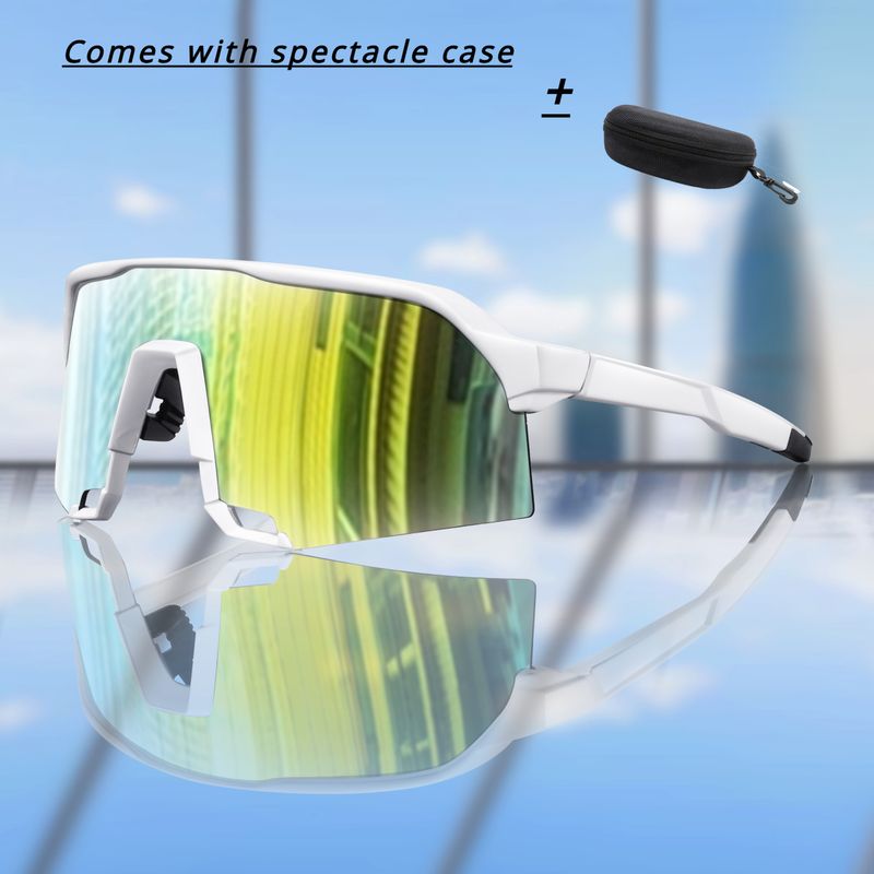 Nei Ukomm Mark Vëlosbrille UV400 Schutz 5 Faarwen Grouss Frame Laf Fëscherei Sportbrille fir Männer a Fraen_voghion.com