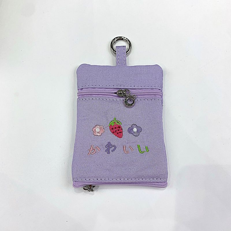 für Damen, ausziehbare Mini-Autotasche aus Stoff, Kartenhalter, multifunktionale 2-in-1-Tasche für Münzen und Schlüssel_voghion.com