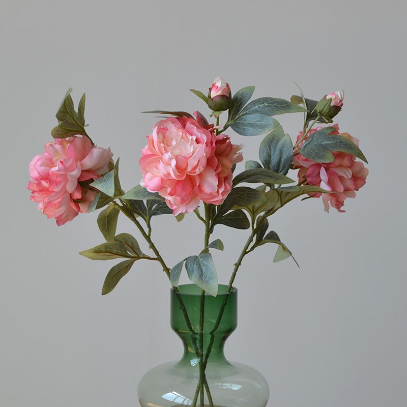Tmall artificial flowers wholesale high-end peonies for hotel weddings and home artificial flowers big head peonies_voghion.com