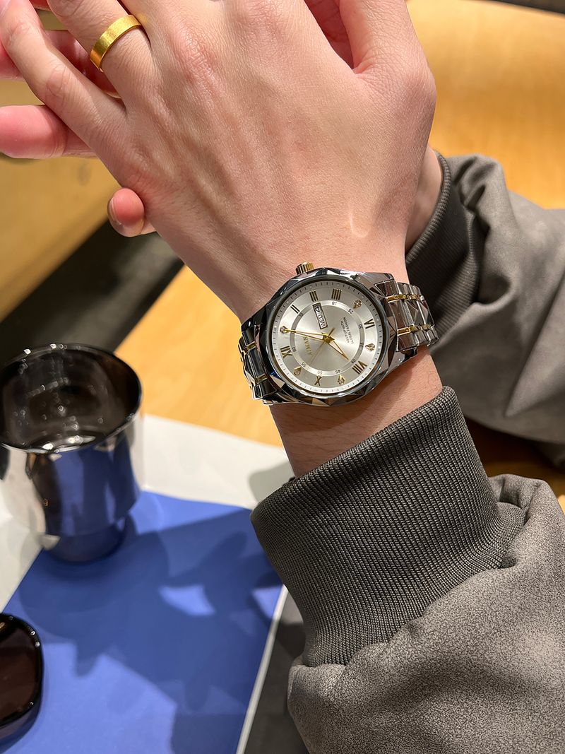 Smart Watches Swiss New Men's Watch Fully Automatic Waterproof Casual High End Business Double Calendar Watch Men's Luminous Watch_voghion.com