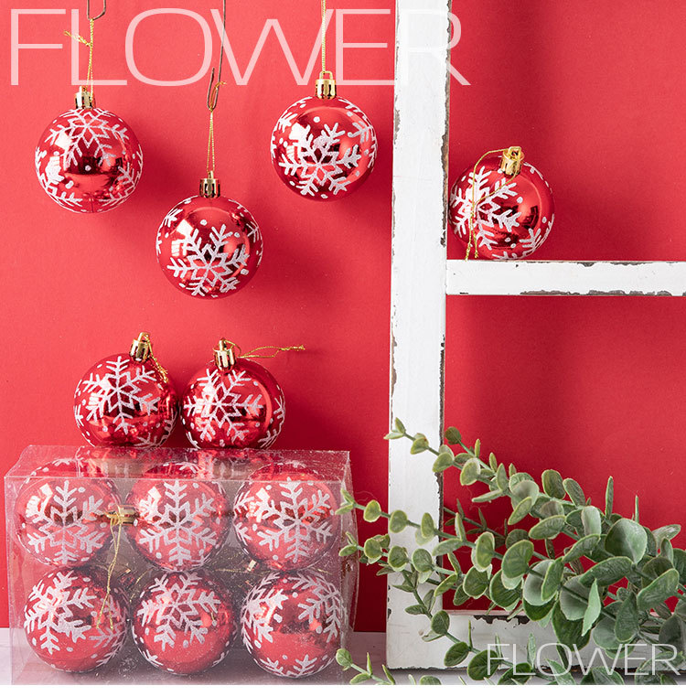 Fiore finto rosso palla di Natale stile elettroplaccato fiore artificiale produttore decorazione per la casa matrimonio transfrontaliero all'ingrosso CF99101_voghion.com