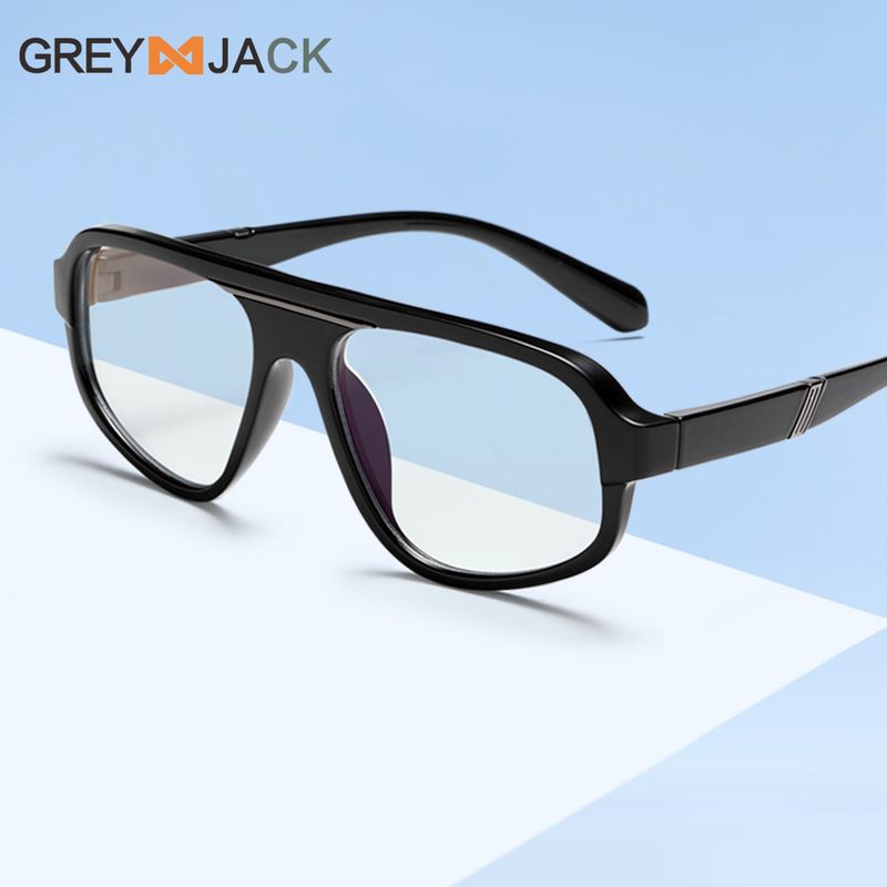 New Anti-Blue Light Black TR90 Versatile Non-Prescription Trendy Decorative Street Style Glasses Frame_voghion.com