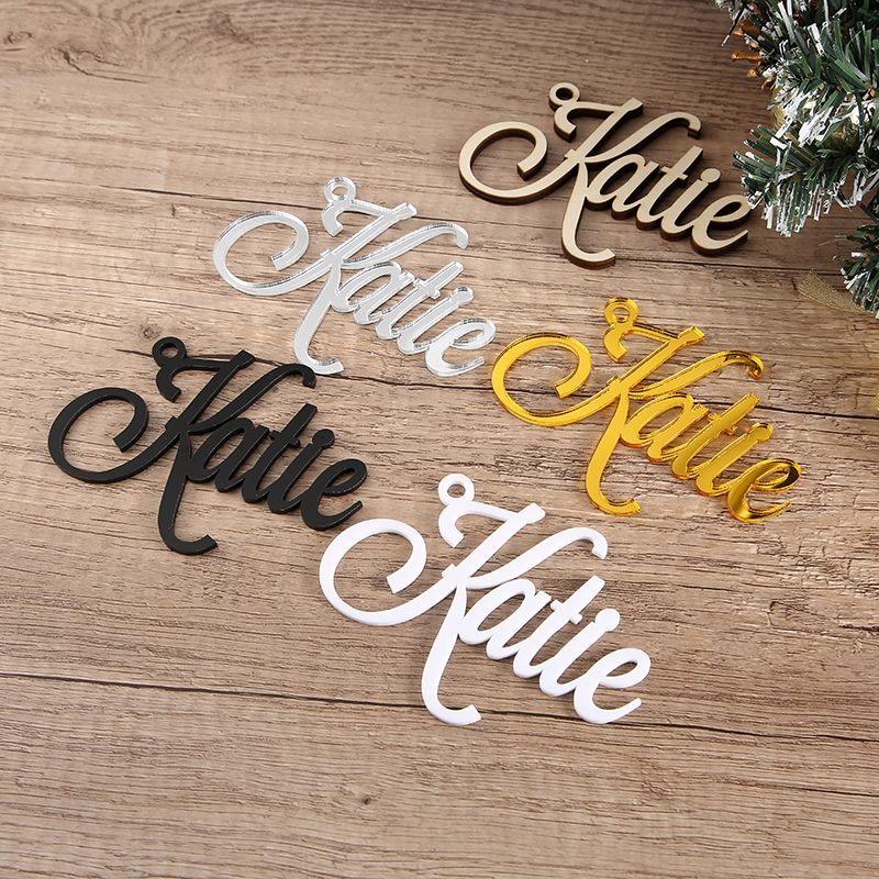 Personalized Stocking Wood Letters Custom White Name Tags Christmas Rustic Country Farmhouse Cutout_voghion.com